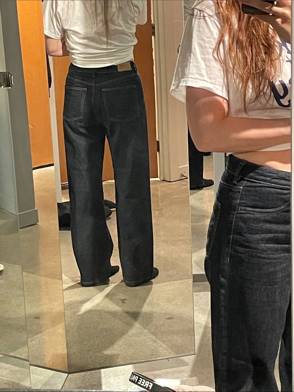 Dark Wash Straight Leg Jeans